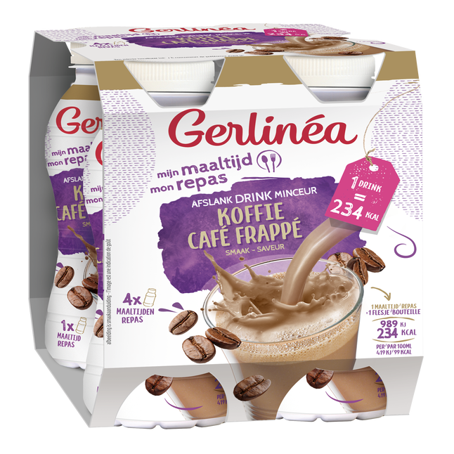 Gerlinéa Mon Repas à boire Saveur café frappé 4x236 ml - Redcare