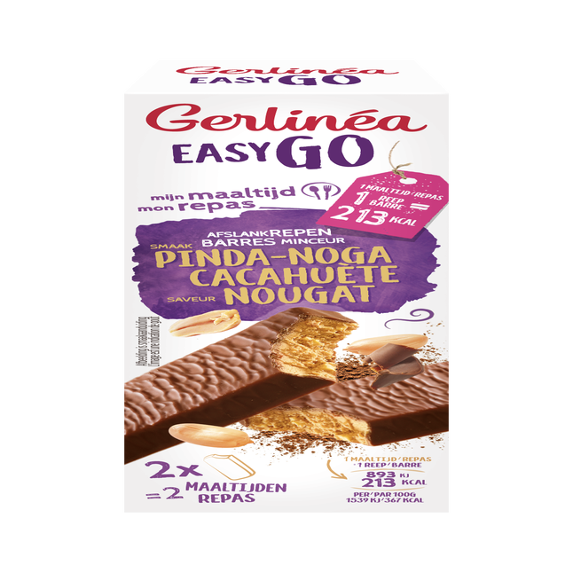 Gerlinéa, Barre, Cacahuète nougat, Substitut de repas