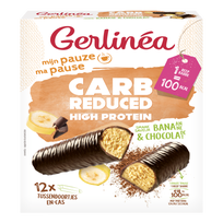 GERLINEA Carb Reduced - High Protein Barres Chocolat & Banane 12-pack