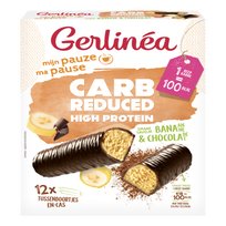 GERLINEA Carb Reduced - High Protein Barres Chocolat & Banane 12-pack