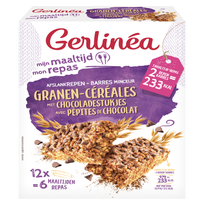 GERLINEA Barres Minceur Céréales et pépites de Chocolat